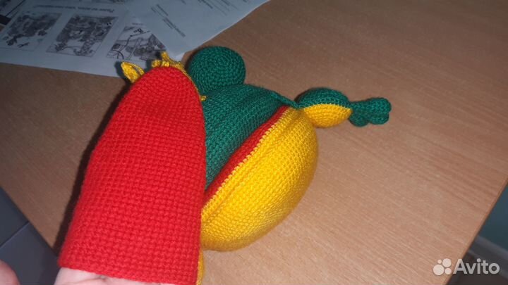 Вязаные игрушки ручной работы для логопеда
