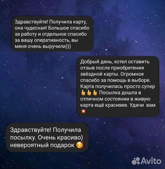 Карта звездного неба, Картина