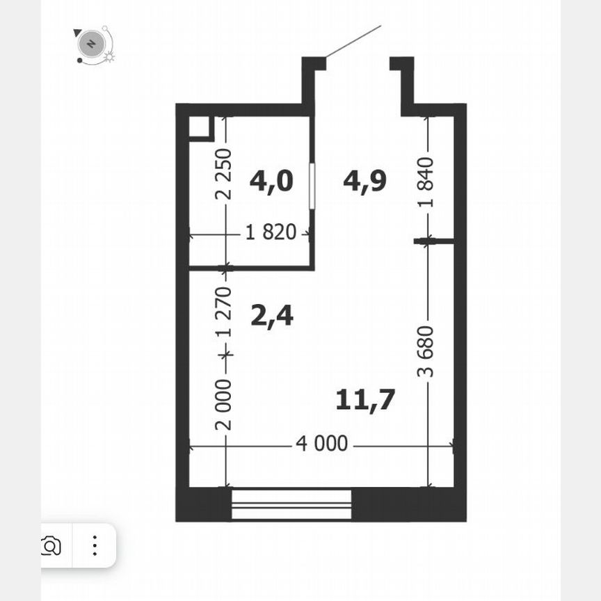 Квартира-студия, 23,1 м², 17/19 эт.
