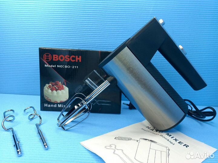 Миксер Bosh 300 вт 2 комплекта веничков