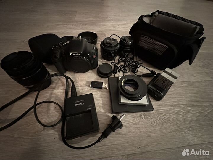 Canon Rebel T3i (600d) c 3 объективами и доп.обор