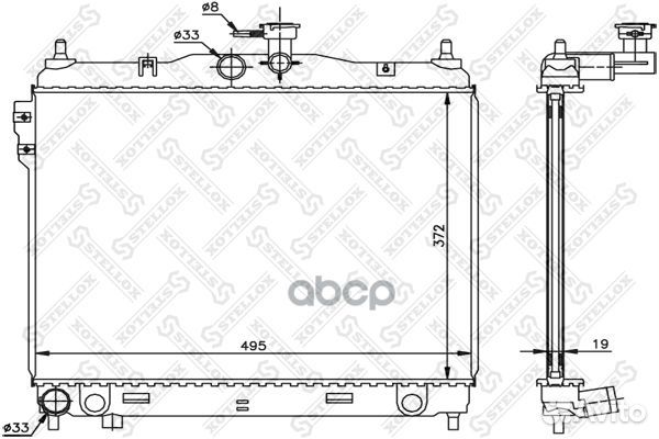 10-26603-SX радиатор системы охлаждения МКПП H