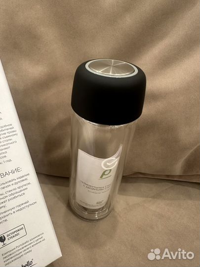 Термобутылка стеклянная новая