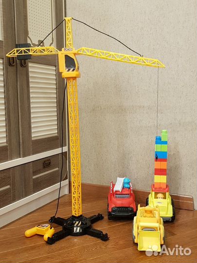 Кран+спецтранспорт пакетом для юного строителя