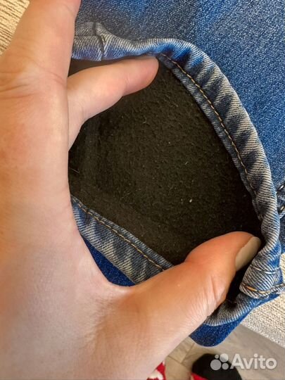 Джинсы утепленные для ребенка 11 лет