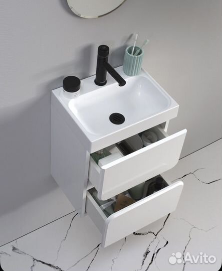 Тумба с раковиной для ванной Belux Бостон 40см