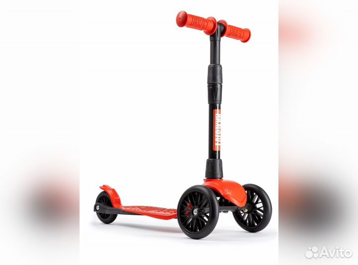 Самокат детский baby красный