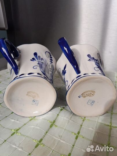 Чайник сахарница гжель