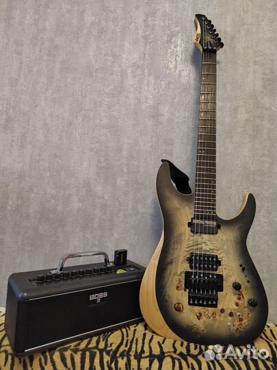 Schecter reaper-6 FR-S SCB + boss katana-AIR