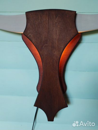 Светильник настенный голова быка