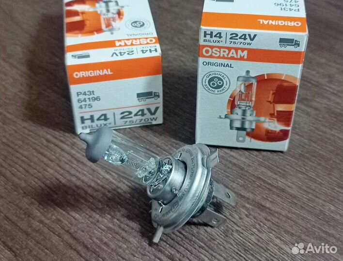 Лампа osram H4 24V 75/70W