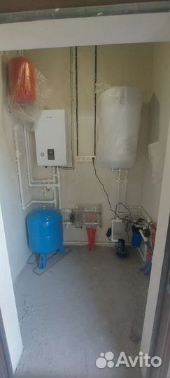 Сантехники, сборка котельной, бригада, сантехник