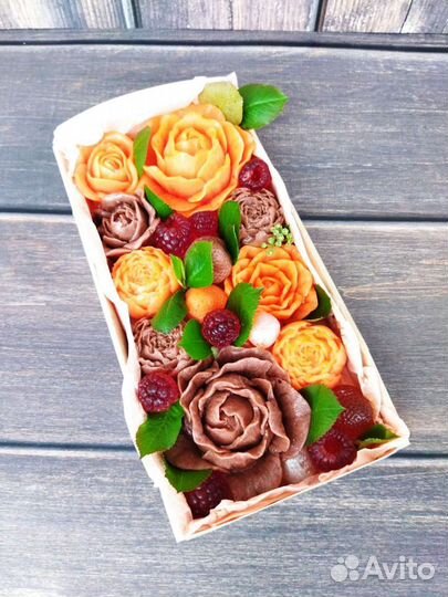 Съедобные цветы из мармелада ручной работы