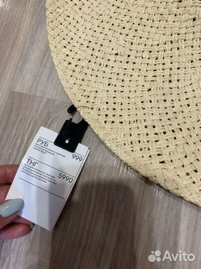 Шляпа женская hm соломка