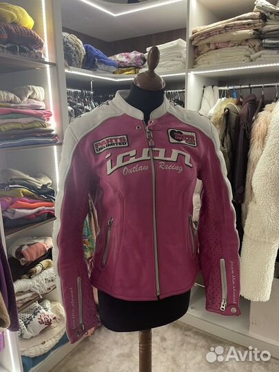 Мотокуртка icon женская с защитой