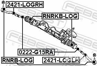 Пыльник рулевой renault logan (9,5x42x165)