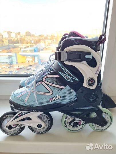 Роликовые коньки Fila wizy раздвижные 32-35р