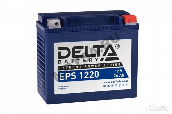 Аккумулятор 12В20Ач delta EPS1220 (YTX24HL-BS) (NA