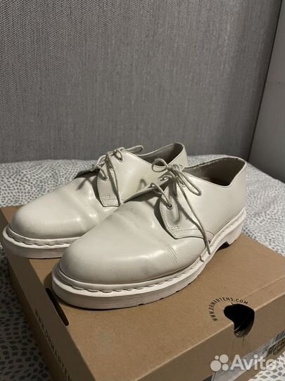 Мужские ботинки Dr. Martens 1461 Mono White y2k