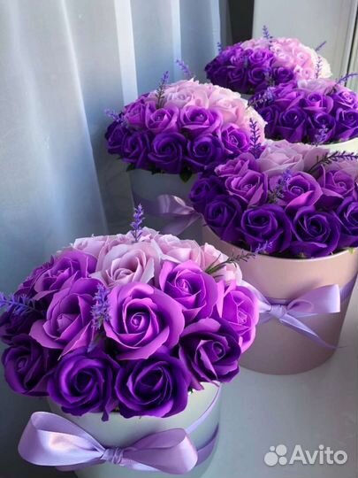 Букеты из мыльных цветов,роз