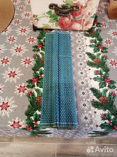 Плетёные подставки под горячее