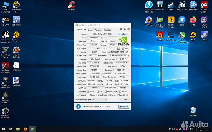 Видеокарта Peladn rtx 3080 10gb