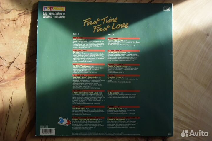 Виниловые пластинки First Time First Love