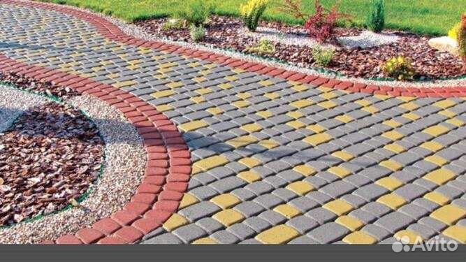 Укладка брусчатка и тротуарная плитка бордюр