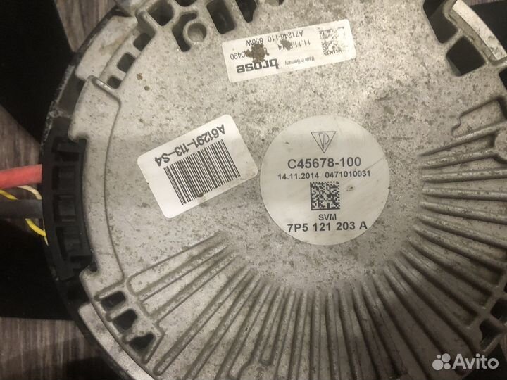 Вентилятор охлаждения радиатора Porsche Cayenne