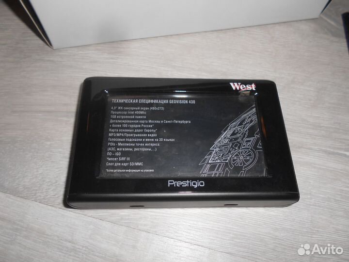 Навигатор Prestigio Geovision 430 west