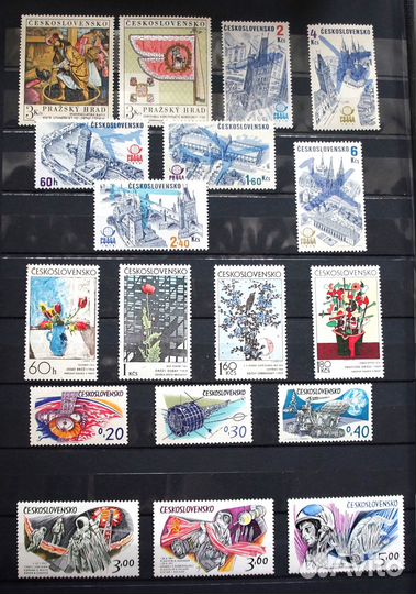 Марки Чехословакии 1953-1974 чистые
