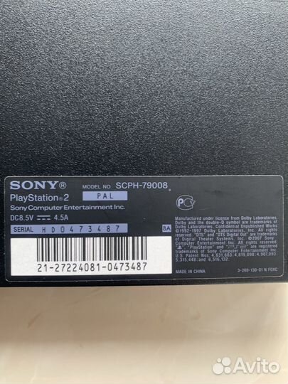 Sony playstation 2 ps2 slim прошитая