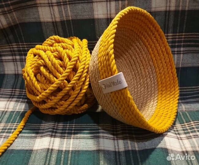 Корзина из шнура