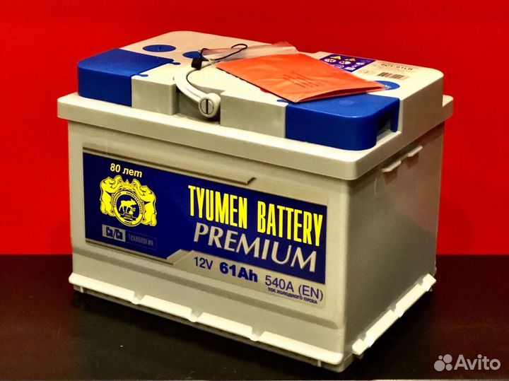 Аккумуляторы Tyumen Premium 61,64,77 Ач