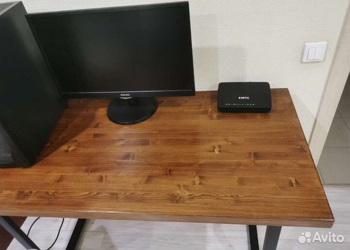 Стол лофт из массива письменный