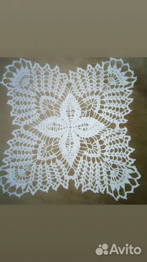 Салфетка вязанная крючком