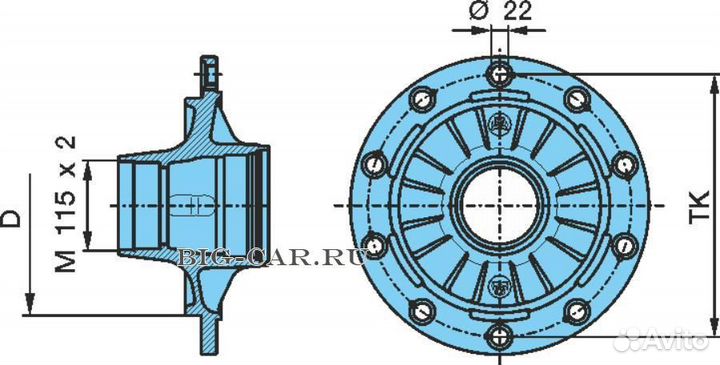BPW 03.272.30.41.0 Ступица BPW