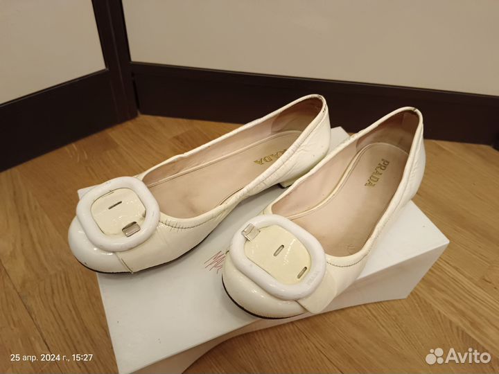 Балетки ретро от Prada, 37 размера