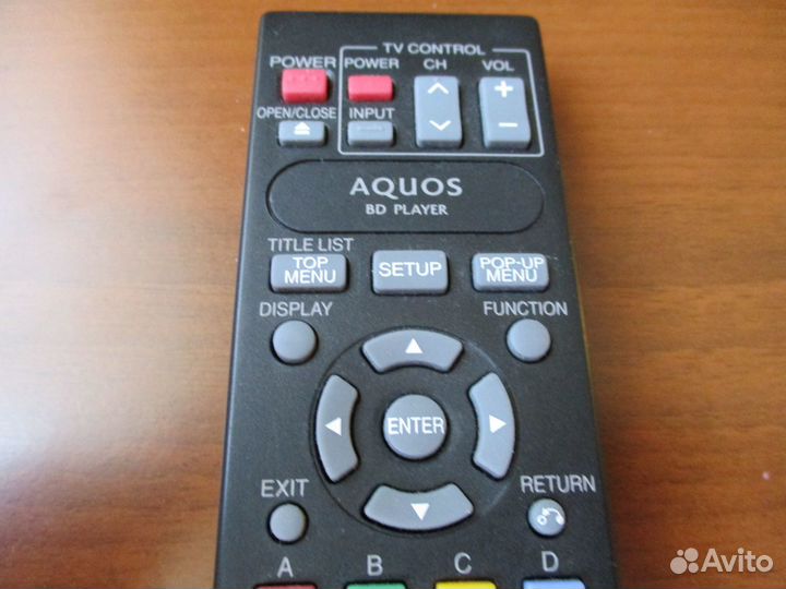 Пульт для BD плеера Sharp