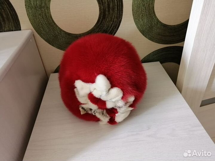 Норковый мягкий берет