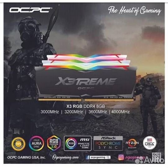 Оперативная память 16 Gb 3600 MHz ocpc X3treme RGB