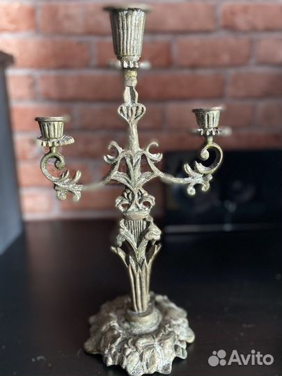 Бронзовый подсвечник