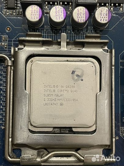 Материнская плата lga 775 ddr2 + cpu (процессор)