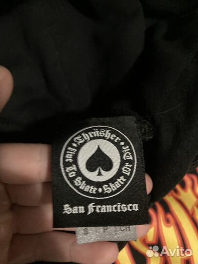 Худи thrasher flame logo оригинал