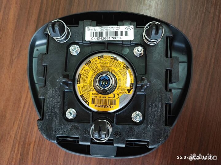 Подушка безопасности в руль Renault Sandero, Logan