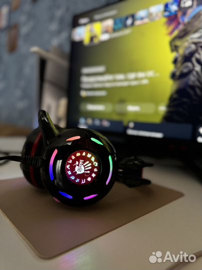 A4Tech Наушники с микрофоном Bloody G300, 3.5 мм
