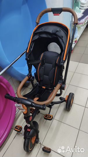 Велосипед с родительской ручкой