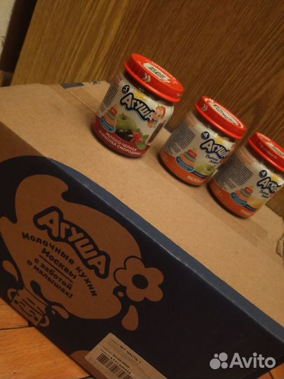 Фруктовое пюре агуша