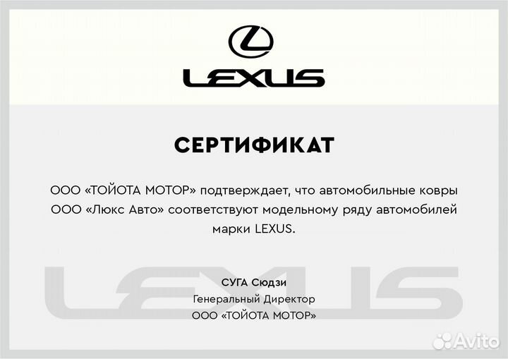 3D Коврики Lexus RX из Экокожи