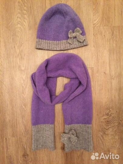 Шапка+шарф ангора